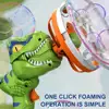 2 In 1 Electric Bubbles In Bubble Guns Toy Children Fan Dinosaur Bubble Soap Machine Toys Summer Outdoor For Kids Birthday Gifts 4
