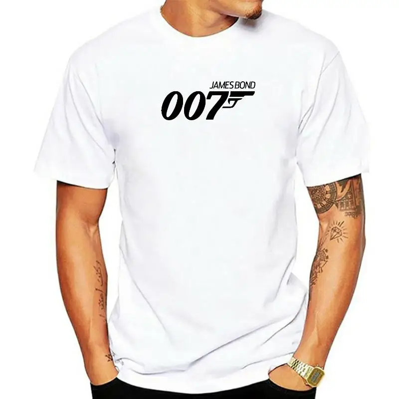 

Film Bond 007 New T Shirts Mens Fashion Premium Cotton Clothing Shirt Christmas Day Camisas Hombre Tshirts O Neck