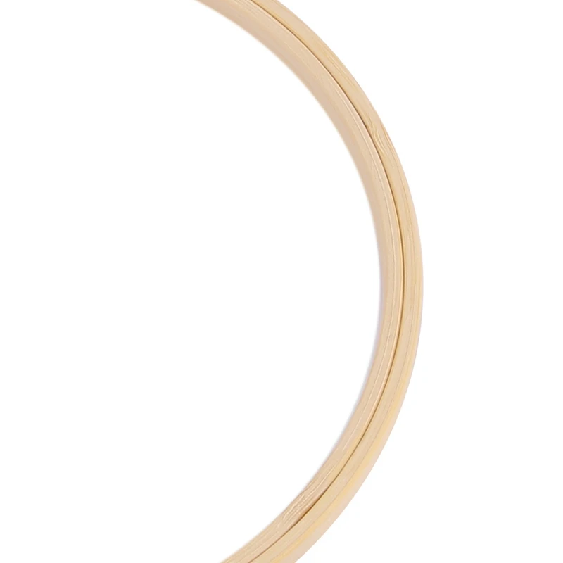 20 Pieces 6.7Inch 17Cm Round Wooden Embroidery Hoops Set Bulk Adjustable Bamboo Circle Cross Stitch Hoop Ring CNIM Hot