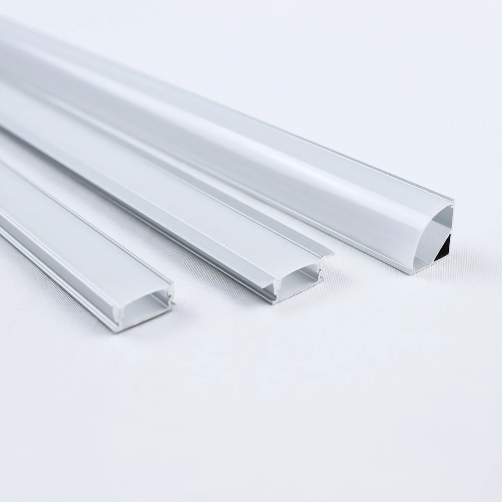 รูปสินค้า โปรไฟล์อะลูมิเนียม LED สำหรับแถบไฟ 5050/2835 พร้อมฝาครอบ 0.5 ม.