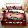 3D Print Cartoon Dog Man Bedding Set Quilt Bed Cover Comforter Duvet Cover Pillow Case 2-3 Pieces Sets Kids Adult Bedroom Decor 5