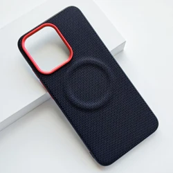Custodia in pelle magnetica di lusso con ricarica wireless e protezione anti-caduta