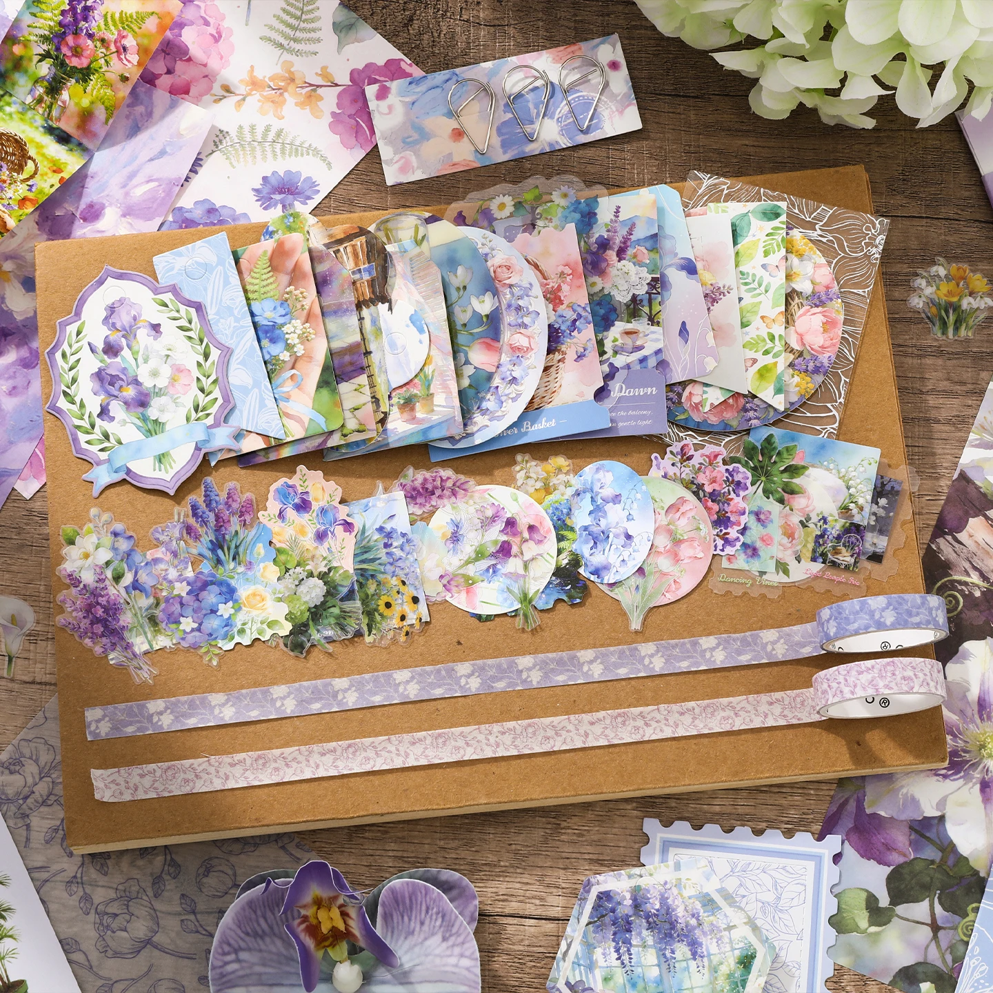 Scrapbooking Supplies Kit, A6 Journal Set with Stickers, Decorative Papers Complete DIY Gift Set for Journaling & Scrapbooking - 6
