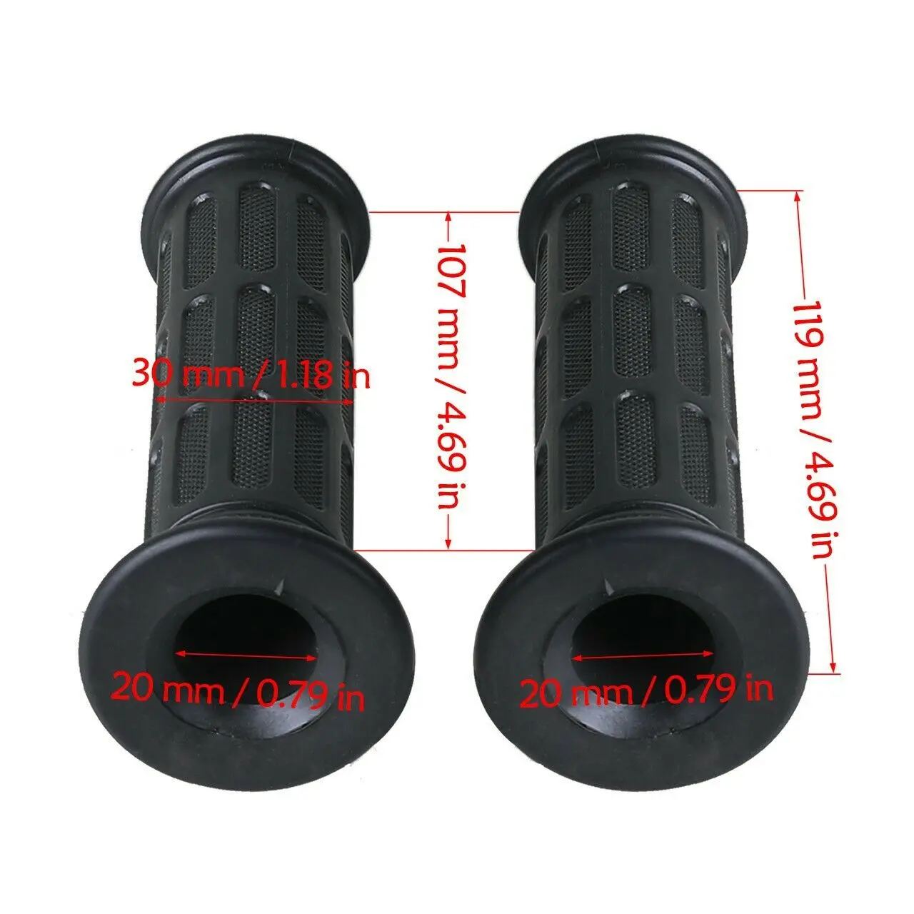 7/8" Thumb Throttle Accelerator Brake Lever Handlebar Grips For ATV Quad Buggy