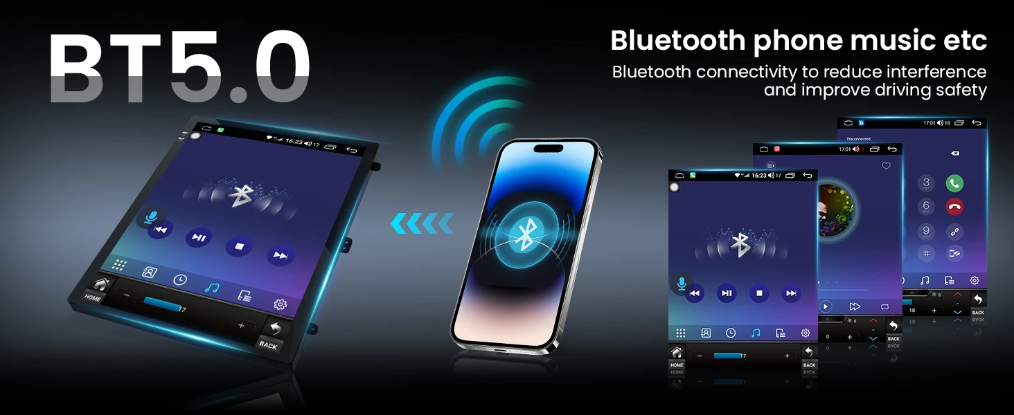 9,7 Zoll Carplay Display-Bildschirm für Ford Focus 3 Mk 3 2011 2012 - 2019 Multimedia-Player Tesla-Stil Android Auto 2din Head Unit – Detail 9