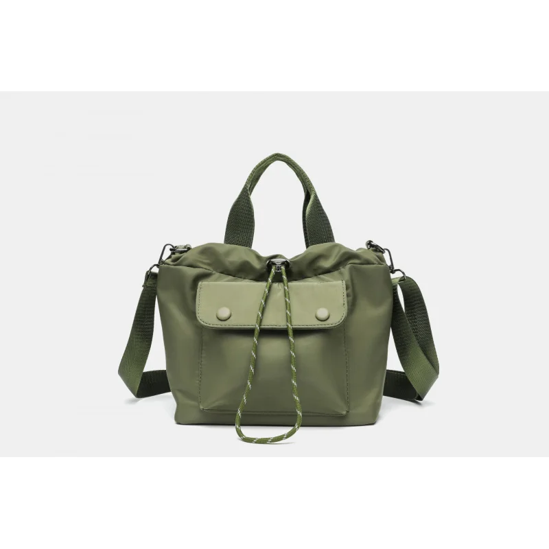 Women's Tote Bag Fashion Lightweight Oxford Cloth Casual Handbag Drawstring Polyester Simple Shoulder Bag