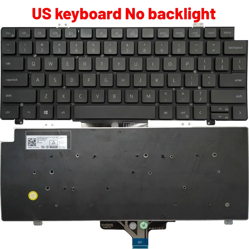 NEW for DELL Latitude 5420 5421 7420 7520 7521US/UK/Latin/Spanish laptop Keyboard 2-in-1 (Year 2021) 0CW3R5 SN2006B SG-A2750-XUA