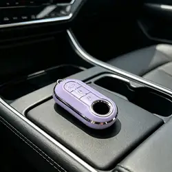Soft TPU Key Cover Caps Wallet Fob Organizer and Keychain (Zi silver1PC)