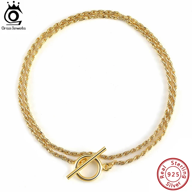 Pearl 14K Yellow Gold Toggle Clasp Necklace