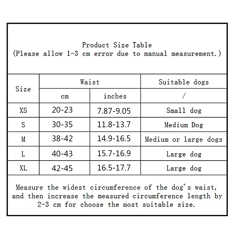 Washable Male Dog Reusable Physiological Pants Sanitary Underwear Belly Wrap Band Cotton Diaper For Large Small Medium Dog