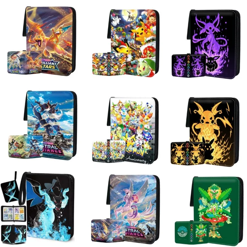 

NEW 400Pcs Pokemon Cards Album Pikachu Card Holder Anime Album Classic Portable Storage Card Book Pokemon Christmas Present