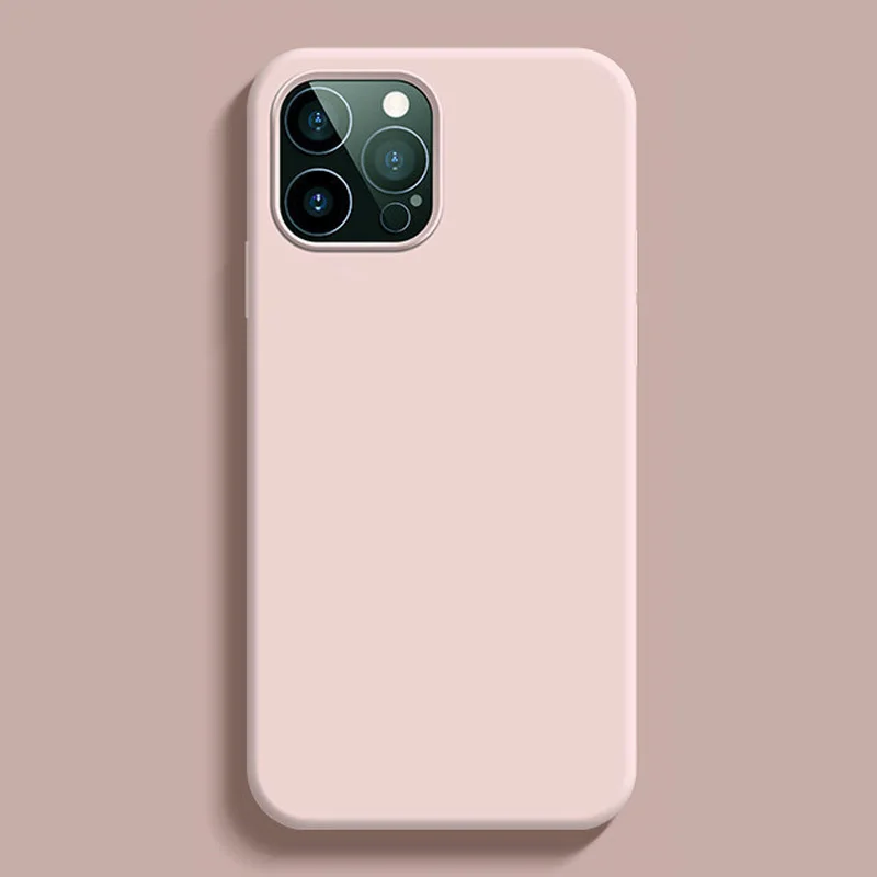 Matte Light Pink Soft Silicone TPU Phone Case
