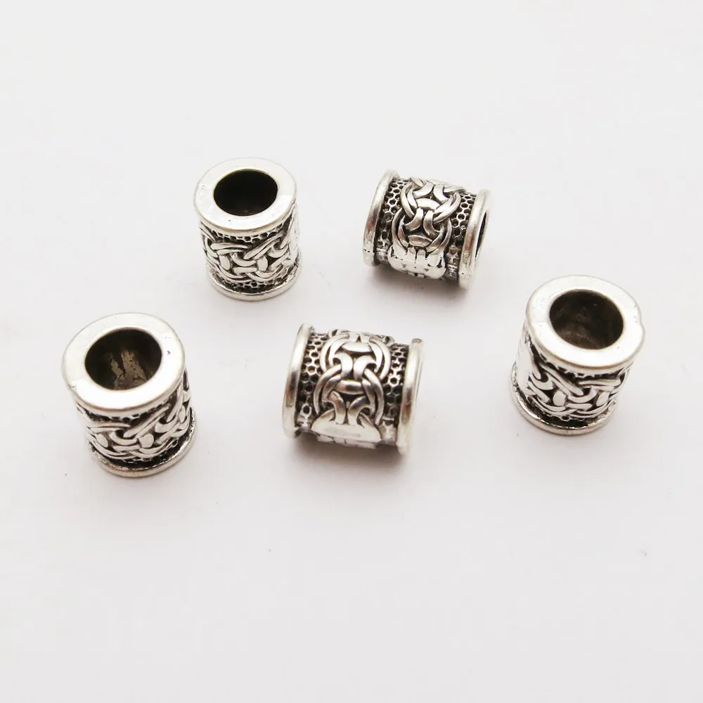 Hair braid accessories Viking beads ancient charm Viking runes 5pcs/pack