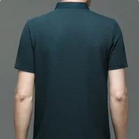 Vêtements de marque été nouveau T-shirt à manches courtes pour hommes soie glacée POLO frais et respirant affaires décontracté haut absorbant la sueur 5