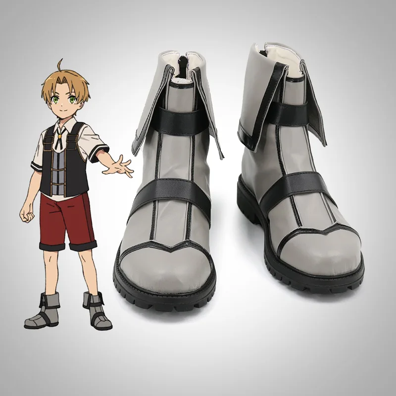 

Mushoku Tensei: Jobless Reincarnation Rudeus Greyrat Anime Characters Shoe Cosplay Shoes Boots Party Costume Prop