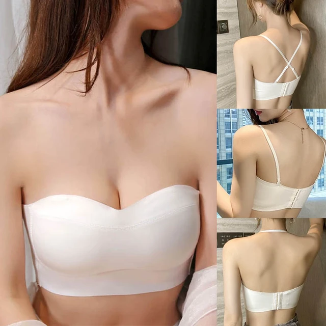 Bandeau Bra Tube Top Strapless Brassiere Seamless Bralette Women Wedding Bras  Push Up Invisible Underwear Wireless Lingerie - AliExpress