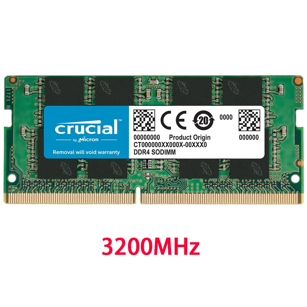 Crucial - DDR4 - kit - 16 Go: 2 x 8 Go - DIMM 288 broches - 3200 MHz / PC4-25600 - CL22 - 1.2 V - mémoire sans tampon - non ECC - Mémoire RAM - Achat & prix
