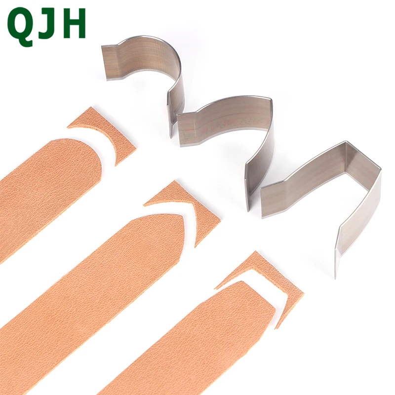 

10/30 Pieces of Belt Tail Section Cutter Die Punch Set V-shaped Punching Tool Hollow Punch Tool DIY Leather Cutting Process Tool