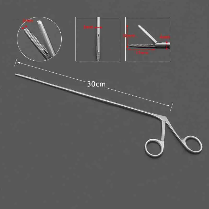 Earwax Clamp Gun Forceps Facial Skin Stripper Micro Nucleus Pulposus Forceps Bone Rongeur Forceps Long Middle Ear Forceps