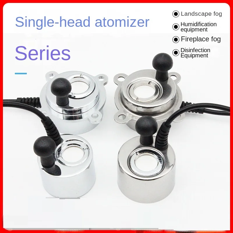 Single Head Atomizer Fish Tank Mist Maker Umidificador Industrial Wall Furnace Atomizer sem Transformador Aço Inoxidável Dc24v