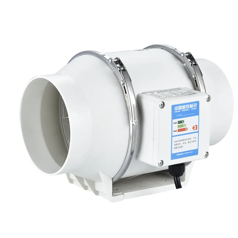 4.5 Inch 220V Ventilation Flow Fan Exhaust Fans Home Inline Pipe Duct Extractor Kitchen Toilet Air Clean Ventilator Diagonal