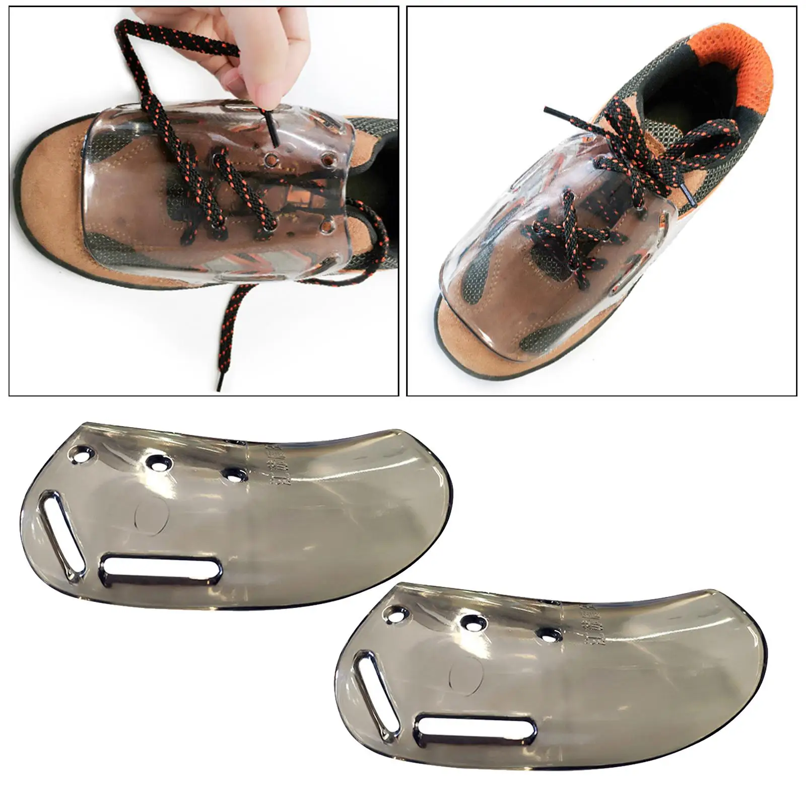 2 Pieces External Metatarsal Guard Protection Heat Insulation ABS Welder Shoe Cover for Automobile Manufacturing Unisex