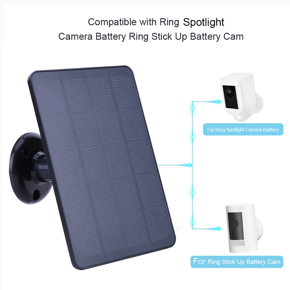 4W 5V Solar Panel for Ring Spotlight Camera/Ring Stick Up