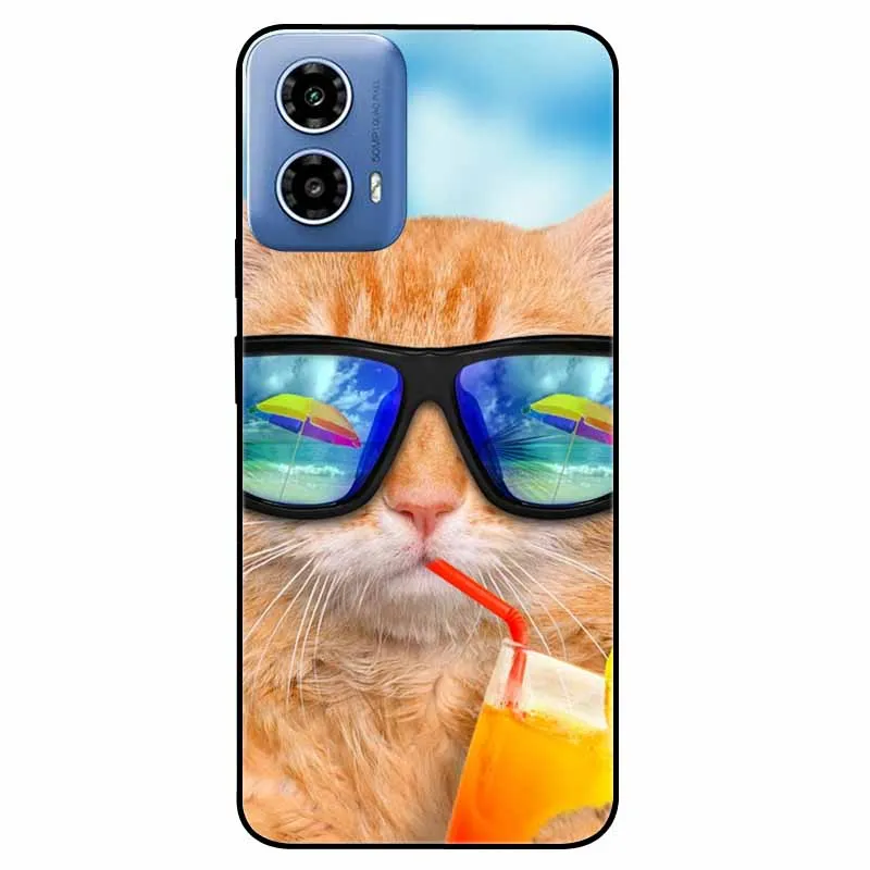 Soft Silicone Fashion Animals TPU Bumper Luxury Phone Case with Painted Design