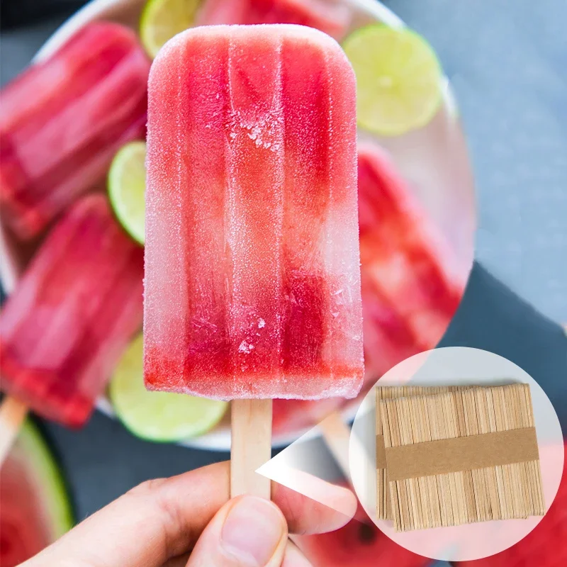 Description Picture 2 of item50/100pcs Resin Tool Epoxy Stirring Stick DIY Ice Cream Wooden Sticks Popsicle Ice Cream Stick Handmade Candle Making Tools