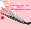 Professional 2 in 1 Hair Straightener Curling Iron Ceramic Hair Curler Pencil Flat Iron for Short Hair Beard Straightener 4