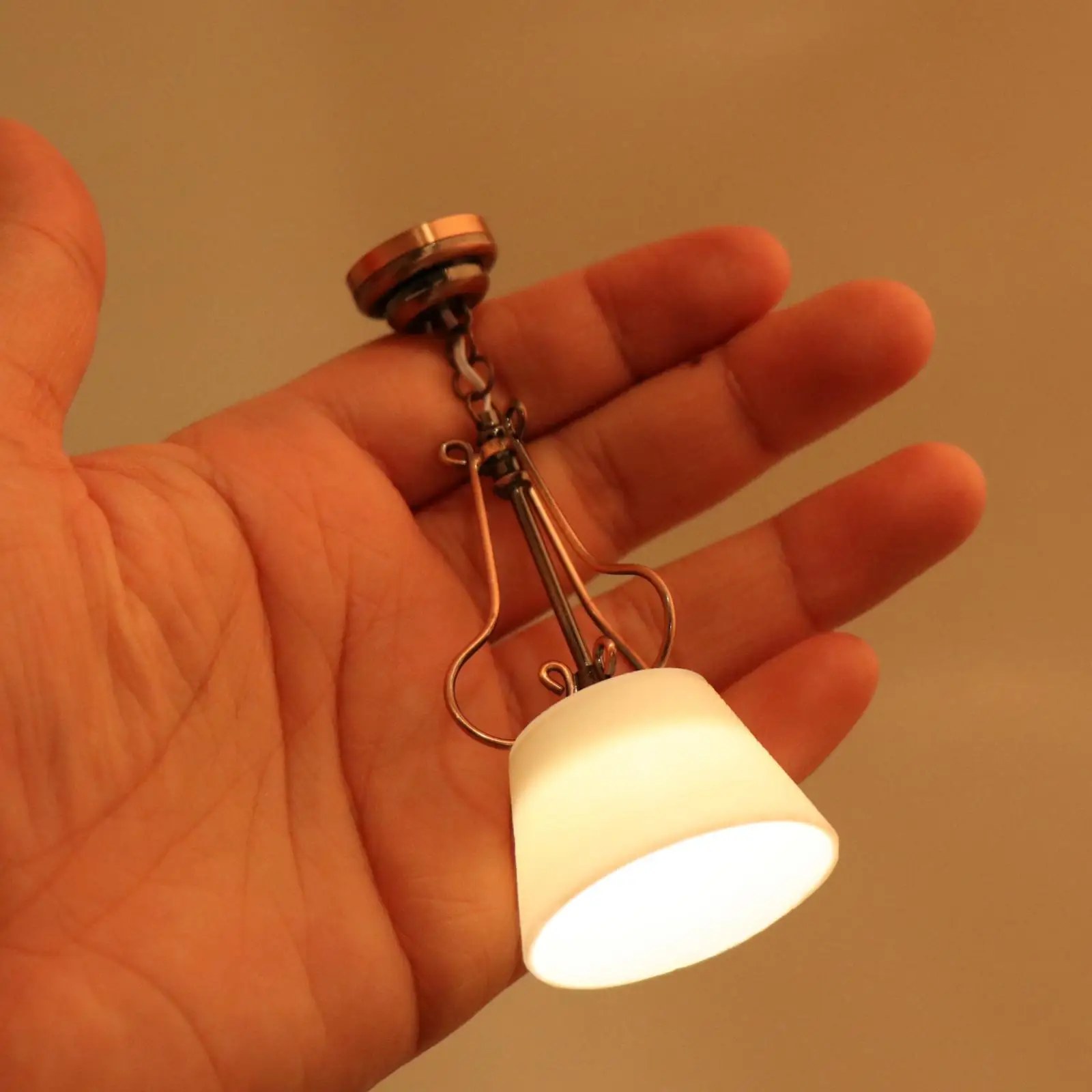 1:12 Scale Dollhouse LED Wall Lamp Life Scene Simulation Model Furniture Ornaments for Office Halls Dining Room Kitchen Decor 5