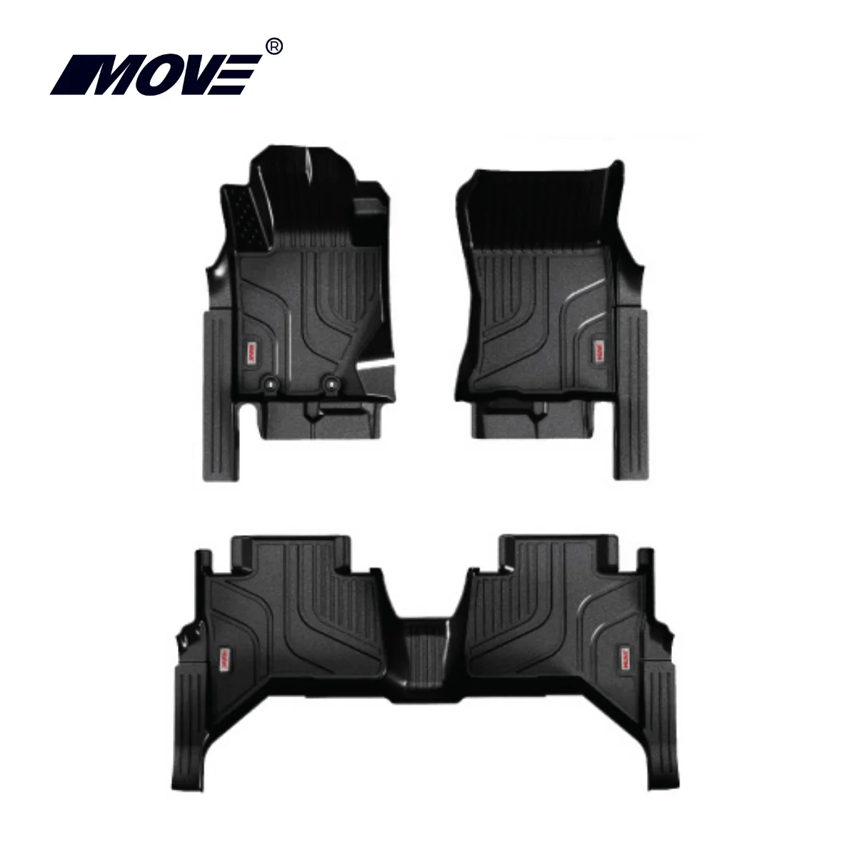 Tappetini per auto in TPE per Mitsubishi Triton 2020+ Set di tappetini per veicoli antiscivolo per tutte le stagioni Protezione interna durevole di alta qualità Vietnam - Image 3