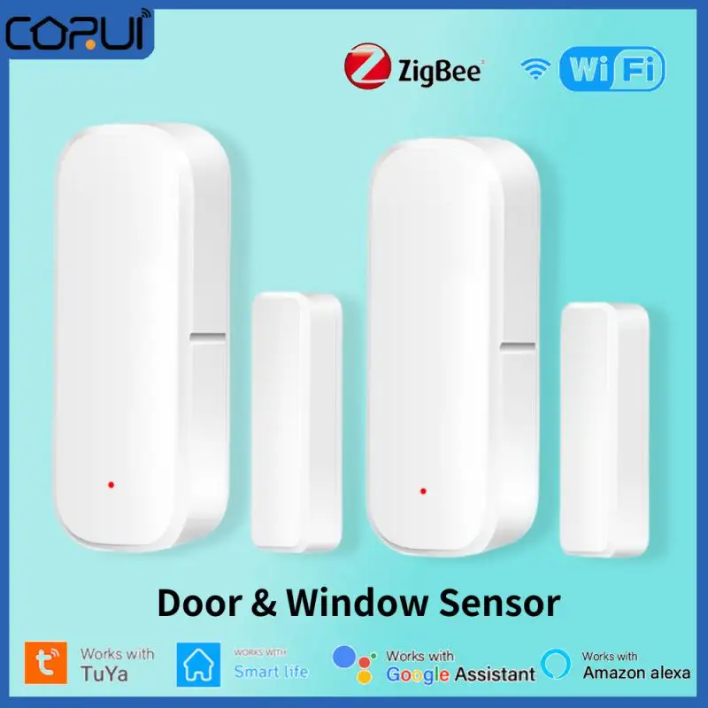 

Tuya Smart WIFI ZigBee Door Sensor Smart Life Magnetic Door & Window Open/Close Sensor Detector Alexa Google Home Voice Control