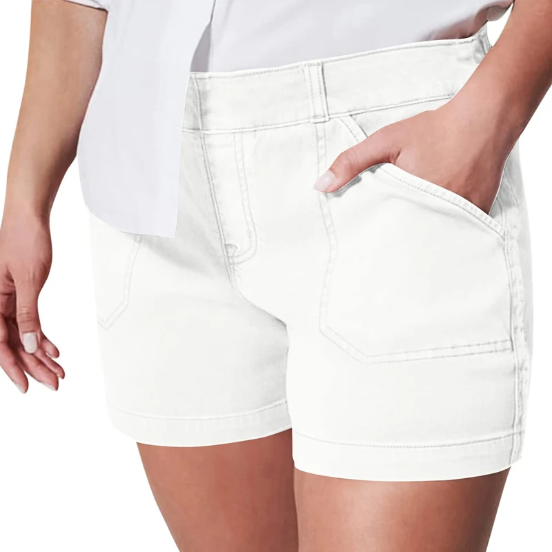 Denim Shorts Hot Girl Retro Skinny Jeans Women's Hot Pants Small High Waist Sexy A-Line Straight Shorts