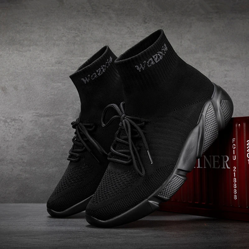 New Women Fashion Sneakers Unisex Sock Boots Shoes Ladies Casual Loafers Student Sports Shoes Woman Men Shoes Plus Size Boots