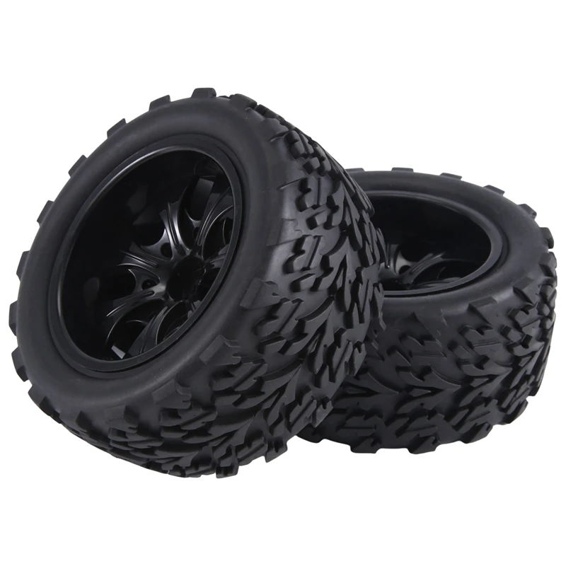 12mm Hex Rc Wheels And Tires 1/10 Scale RC Truck Tires And Wheels For ...