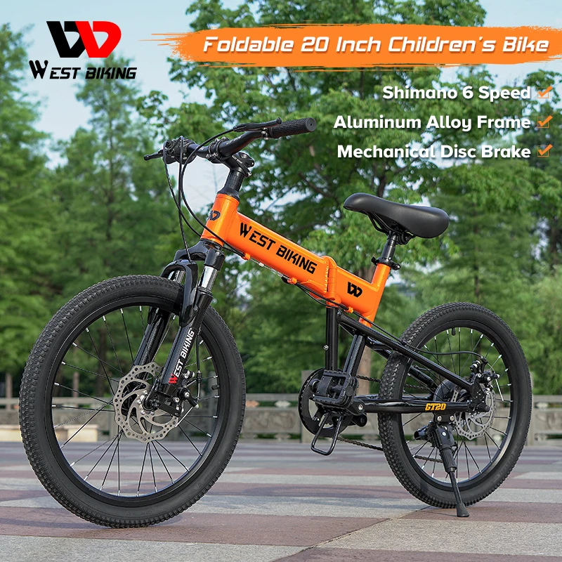 WESTBIKINGChildrensMountainBike20Inch6SpeedFoldableTeen