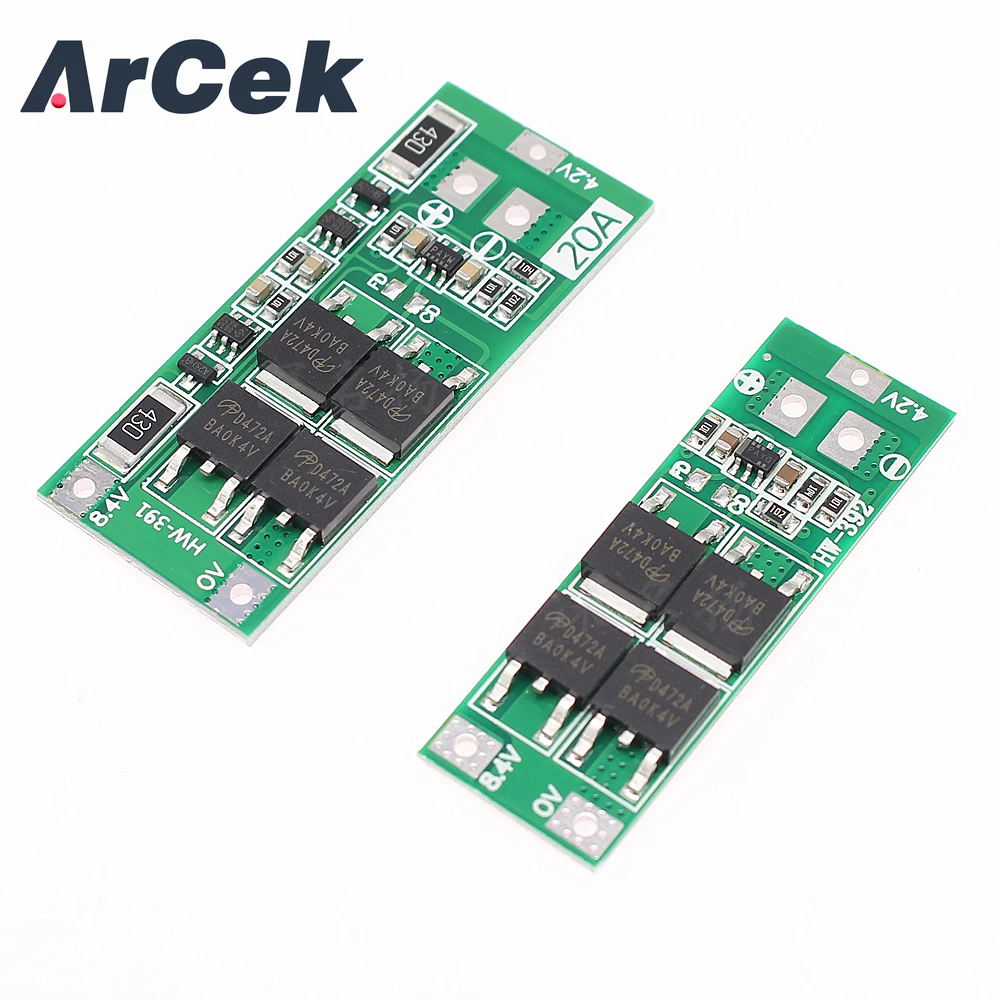 

2S 10A 20A 7.4V 8.4V 18650 Polymer Lithium Battery Protection BMS Board Standard Balance Module Diy Electronic