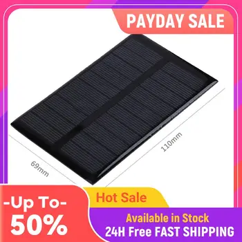 Pannello Solare in Silicio Policristallino 5V 1.2W 240mA Fai-da-Te, Caricabatterie Solare