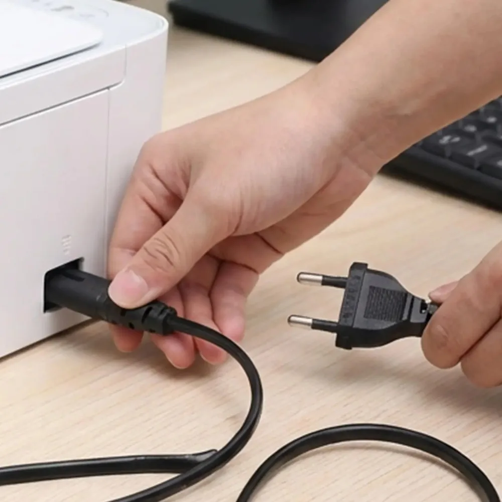 European 2-Pin to C7 AC Power Supply Cable - Available in Multiple Lengths