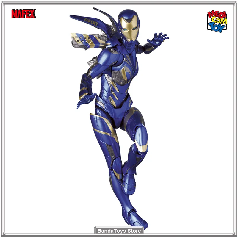 

In Stock Original Mafex No.184 Avengers: Endgame Mafex Iron Man Rescue suit Mk49 Anime Collection Figures Model Toys