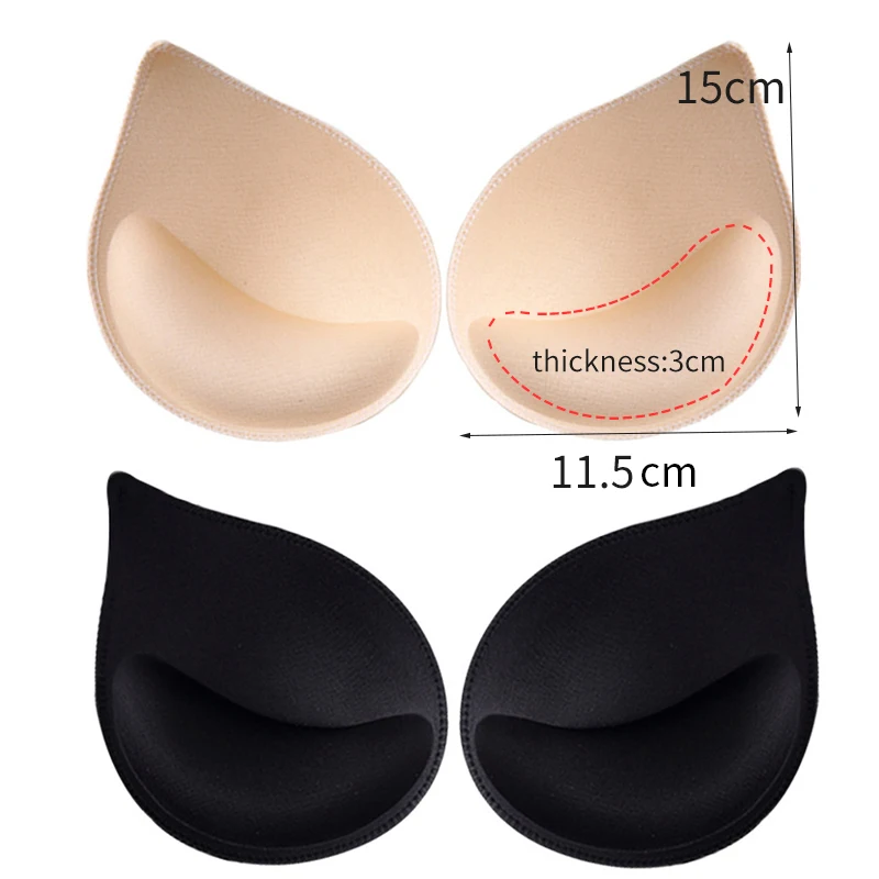 6-Piece Women's Removable Push-Up Bra Pads for Swimsuits and Bikinis