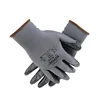 1Pairs Industrial Protective Work Safety Gloves Black Pu Nylon Cotton Glove with Brand All Sizes 1