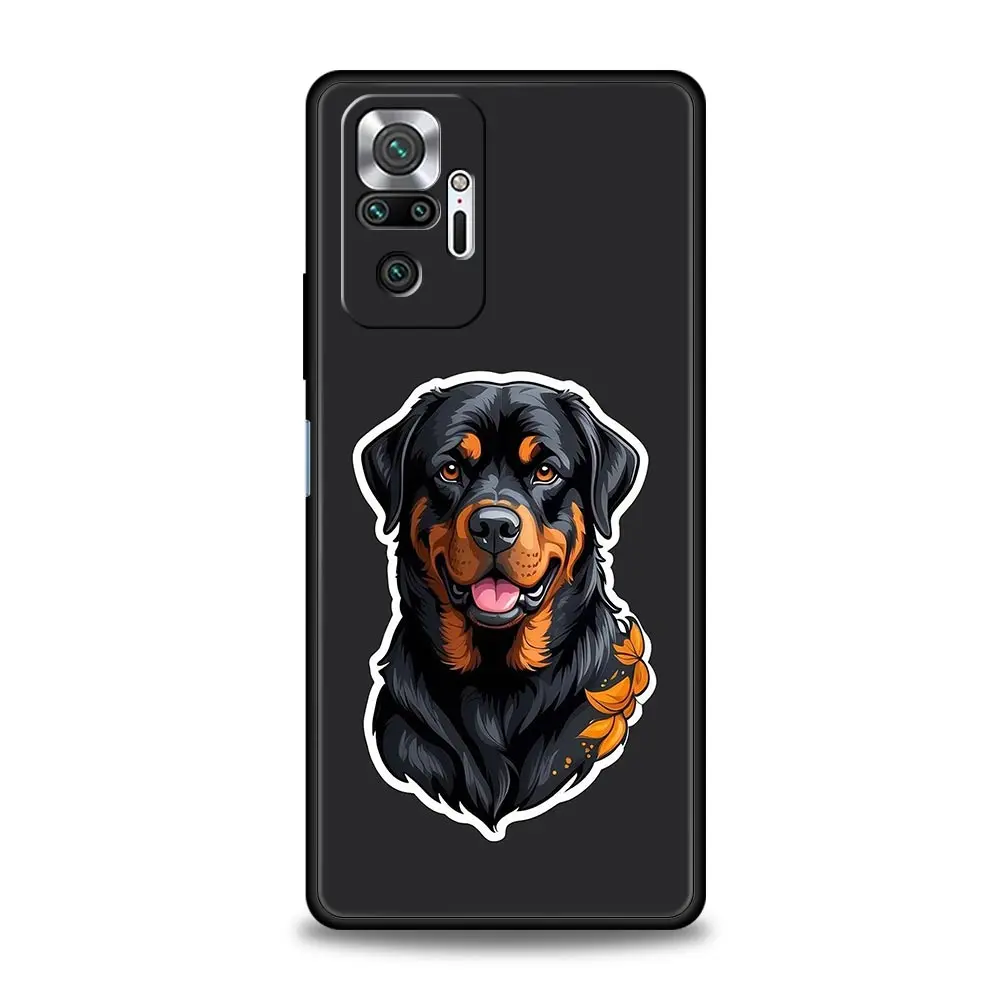 Rottweiler Dog Design Soft TPU Phone Case