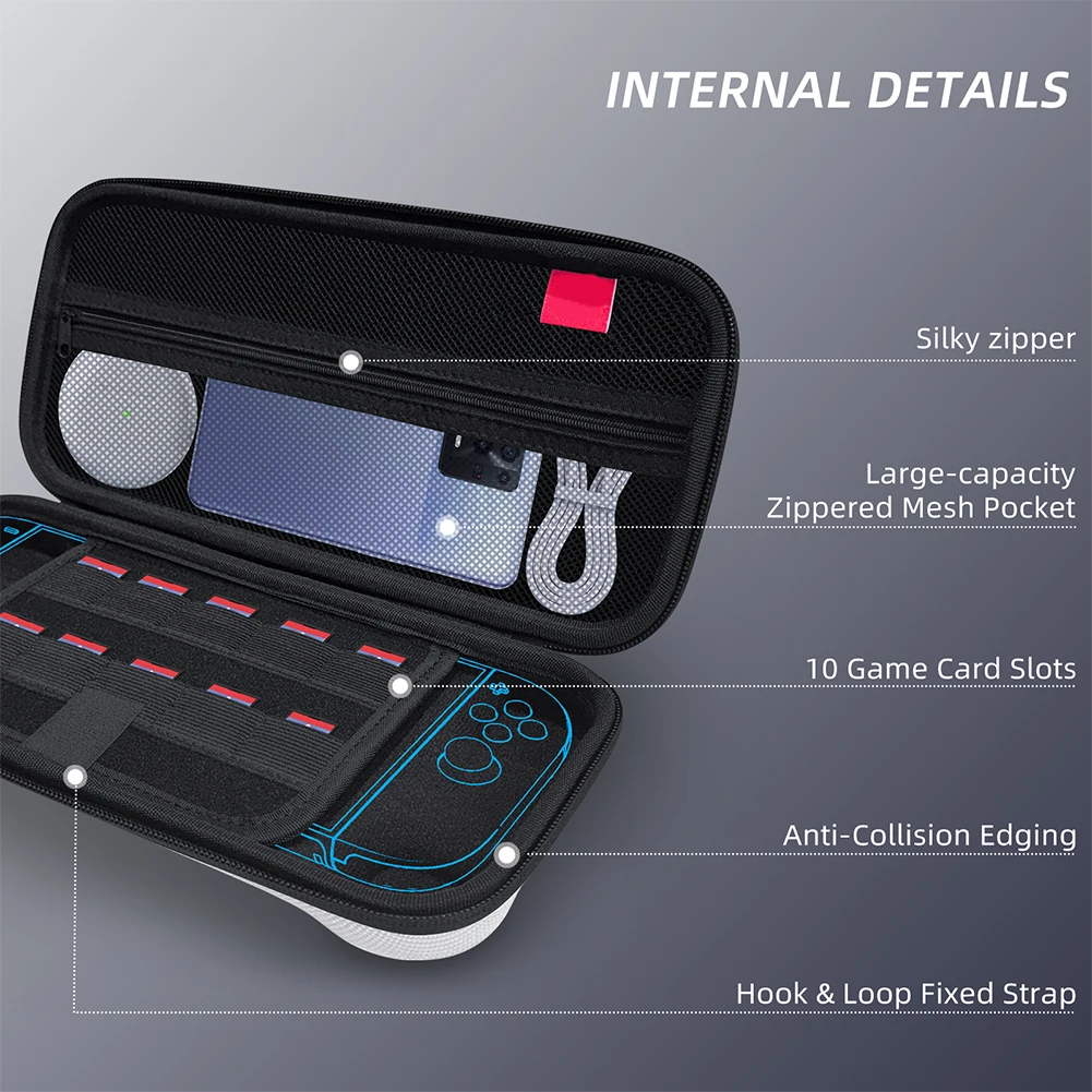 Travel Carry Case for Nintend Switch 2 Game Console EVA Hard Shell Waterproof Storage Bag Protective Pouch for NS 2 Accessories