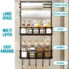 Kitchen Refrigerator Side Shelf Spice Storage Rack Organizer for Refrigerator Kitchen Paper Holder Seasoning Organizer Rack 2
