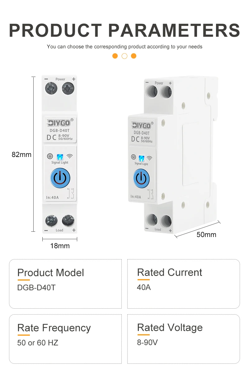 DC Smart WIFI-Schutzschalter ohne Messfunktion, Fernsteuerung, Echtzeitüberwachung, Relaisstatus, Timer, kompatibel mit Smartlife/TUYA App – Detail 13