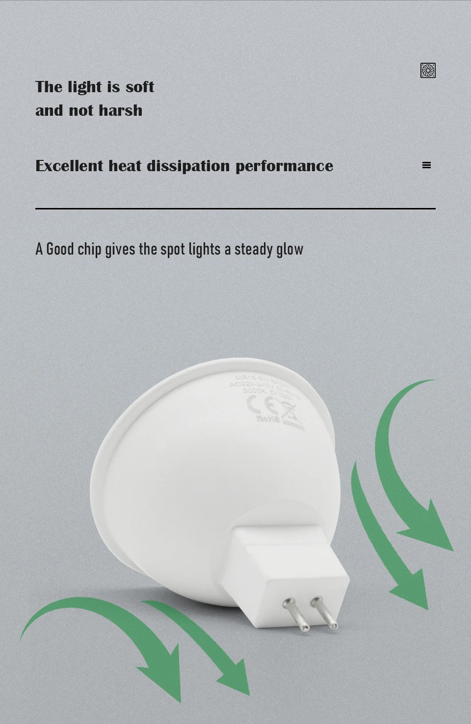 10PCS/LOT Spot Gu10 GU5.3 Spotlight AC220V 3W-8W 3000K/4000K/6000K Scdd1df6ea3e34742a00fbcf351f677457