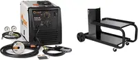 MIG Welder 230V and Small Running Gear Cylinder Rack Black control offers easier fine control of the output parameters 1