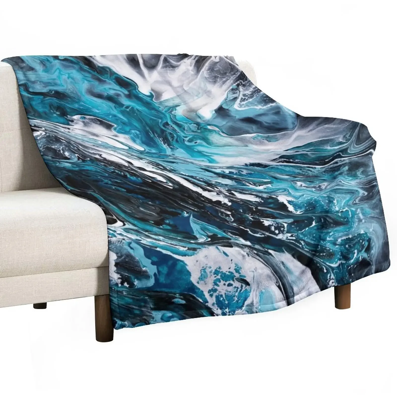 

Dark Waves Throw Blanket Blankets For Bed Personalized Gift Blankets